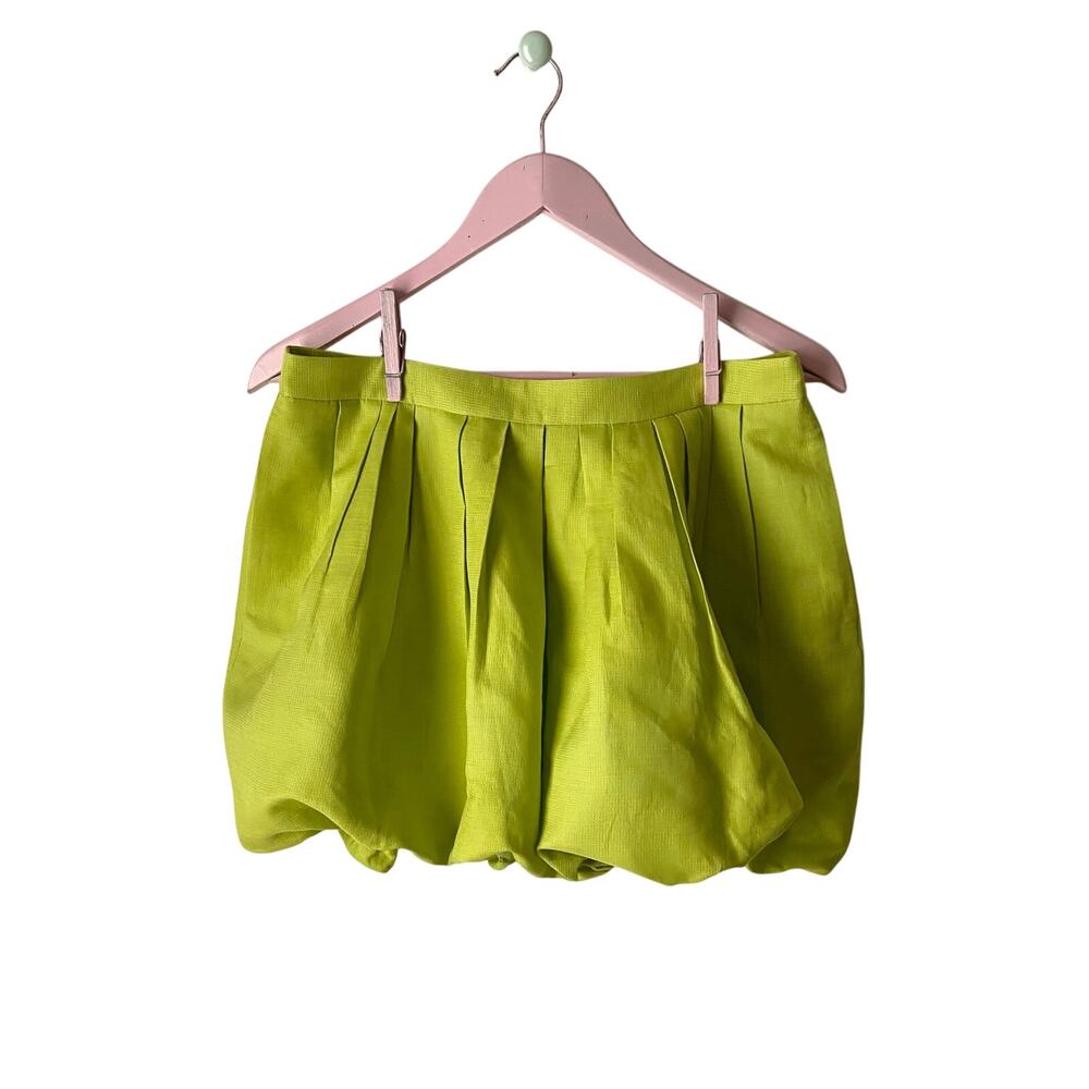 Tommy Hilfiger Lime Green Mini Skirt